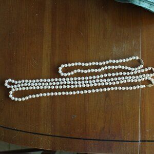 Vintage Faux Pearl Necklaces - Set of 3